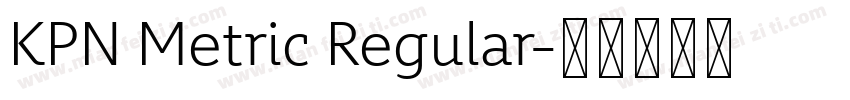 KPN Metric Regular字体转换